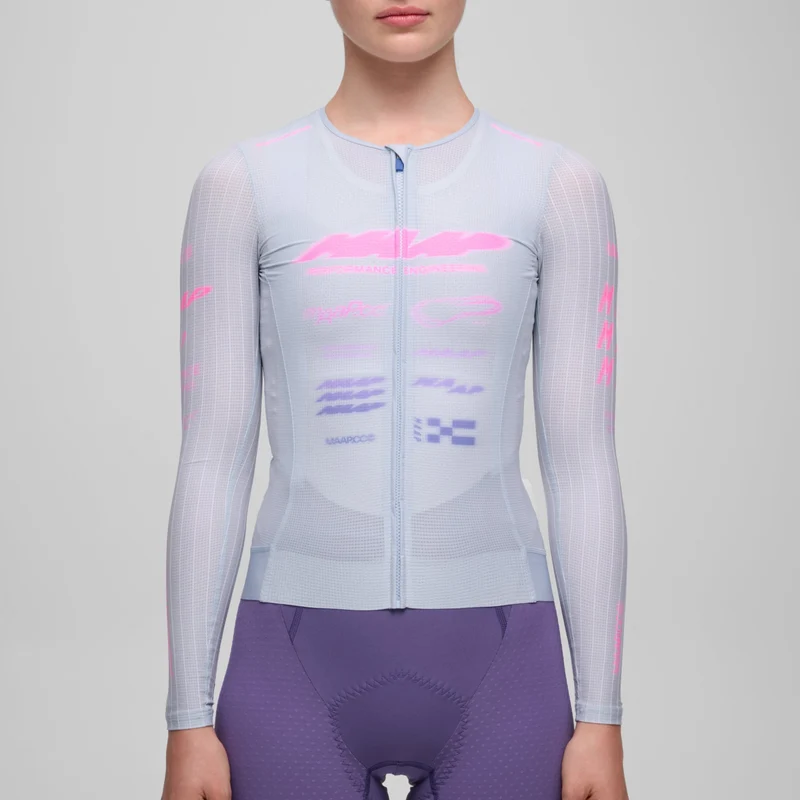 Maglia donna maniche lunghe Maap Beta Pro Aero - Azzurro