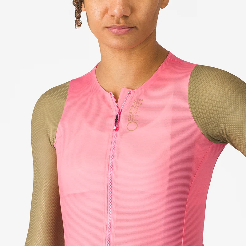 Maglia donna maniche lunghe Castelli Corretto - Rosa