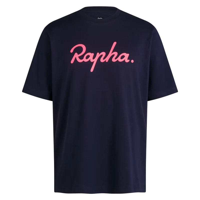 T-Shirt Rapha Cotton Logo - Blu