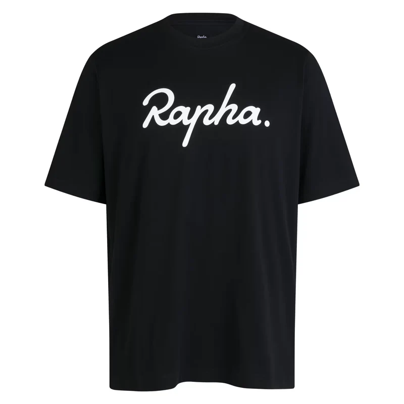 T-Shirt Rapha Cotton Logo - Nero