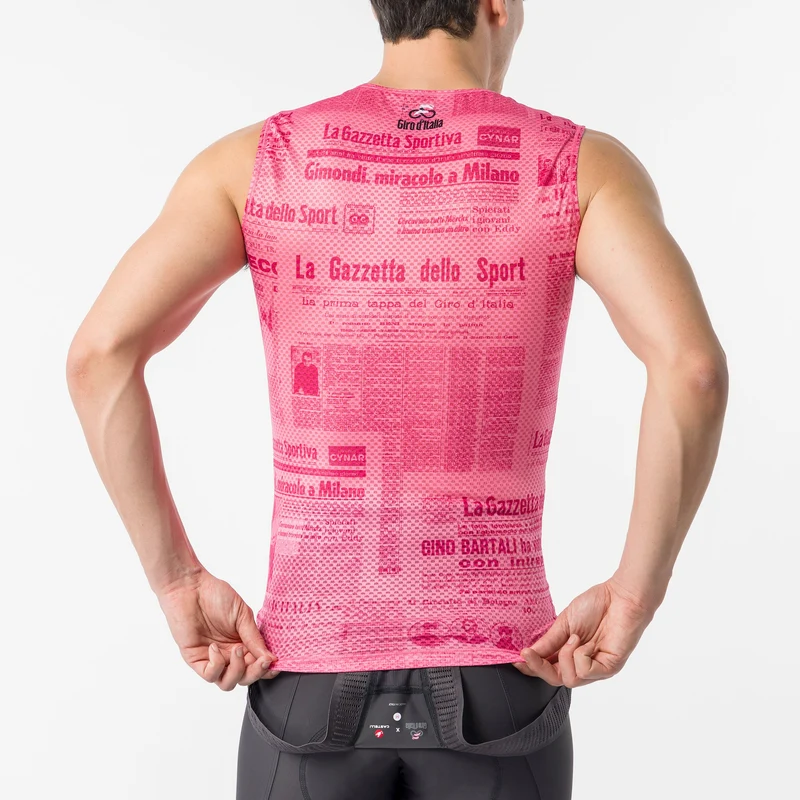 Maglia intima senza maniche Giro d'Italia 2026 Gazzetta dello Sport