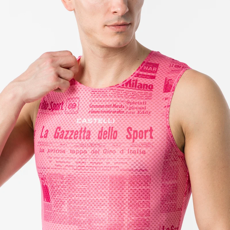 Maglia intima senza maniche Giro d'Italia 2026 Gazzetta dello Sport
