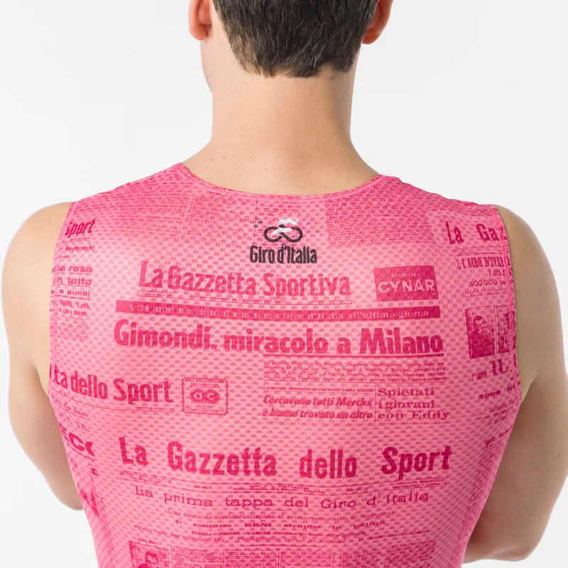 Maglia intima senza maniche Giro d'Italia 2026 Gazzetta dello Sport