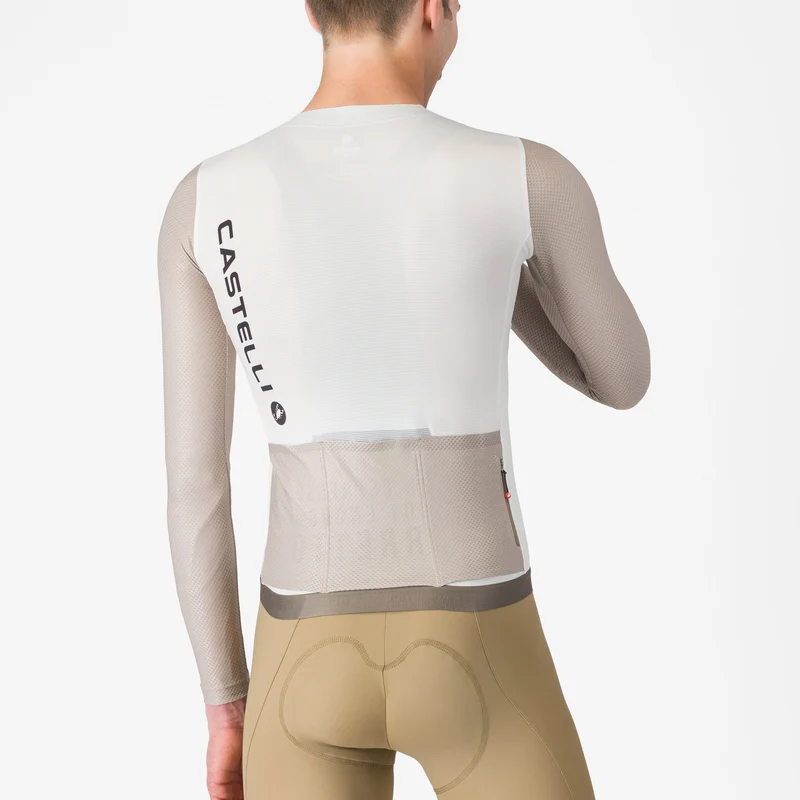 Maglia maniche lunghe Castelli Corretto - Bianco