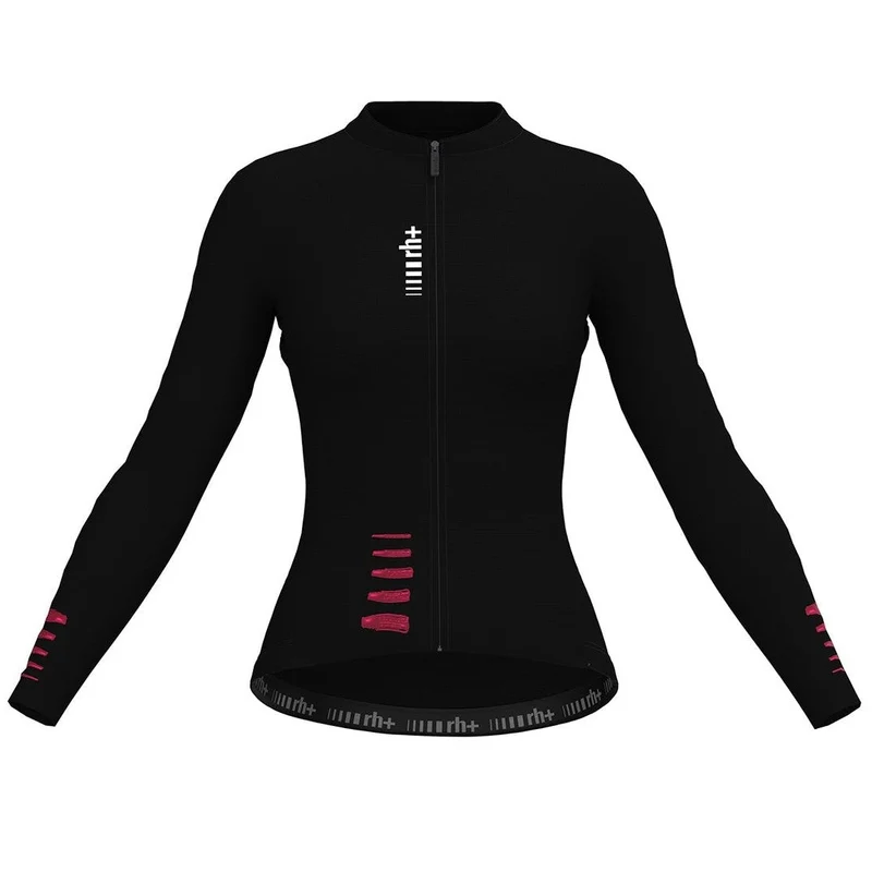 Maglia donna maniche lunghe Rh+ Aries - Nero