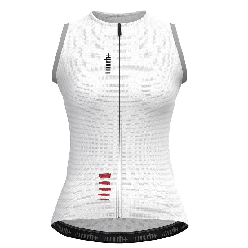 Maglia donna senza maniche Rh+ Aries - Bianco