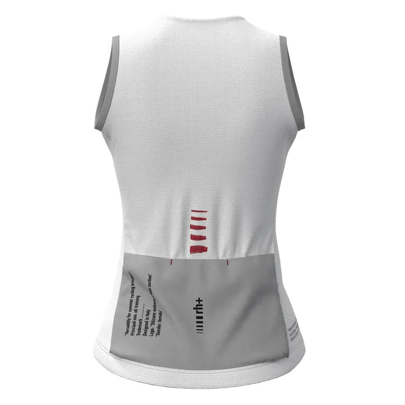 Maglia donna senza maniche Rh+ Aries - Bianco