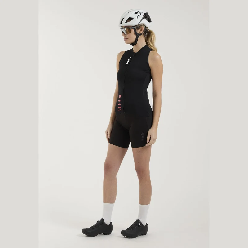 Maglia donna senza maniche Rh+ Aries - Nero