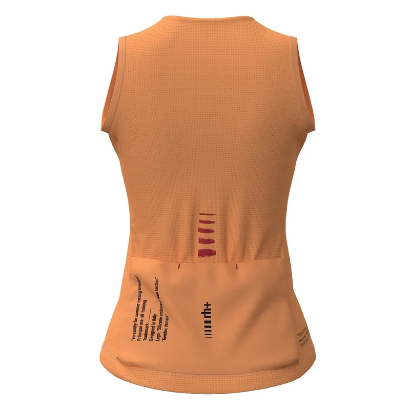 Maglia donna senza maniche Rh+ Aries - Arancione