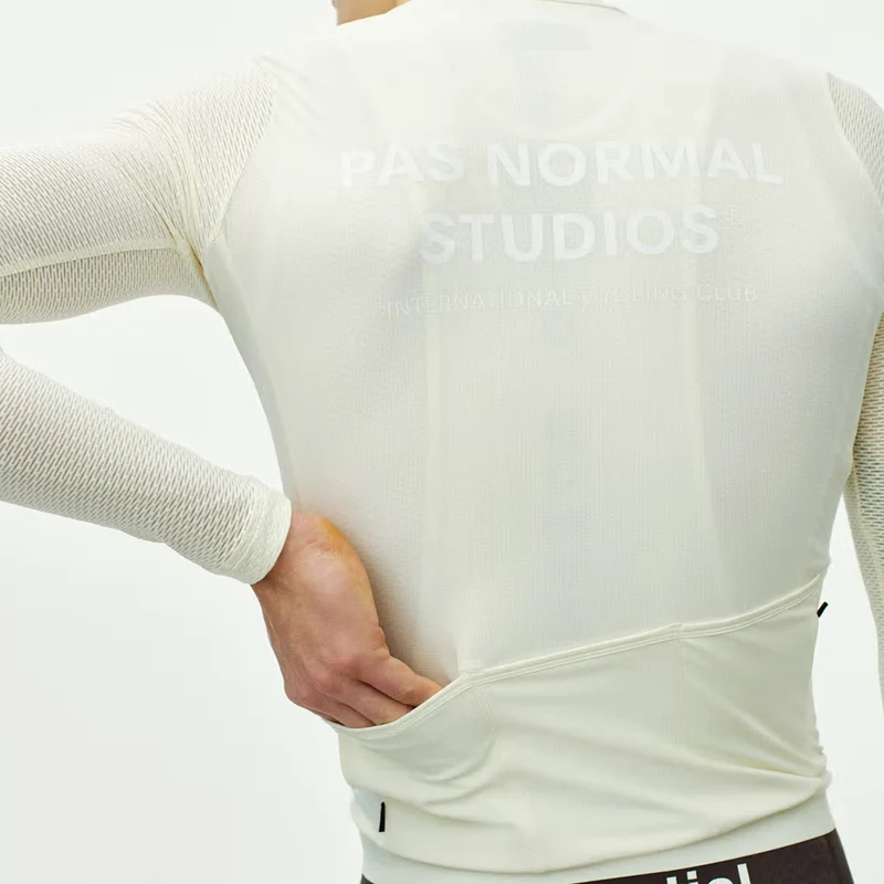 Maglia maniche lunghe Pas Normal Studios Essential Light - Bianco