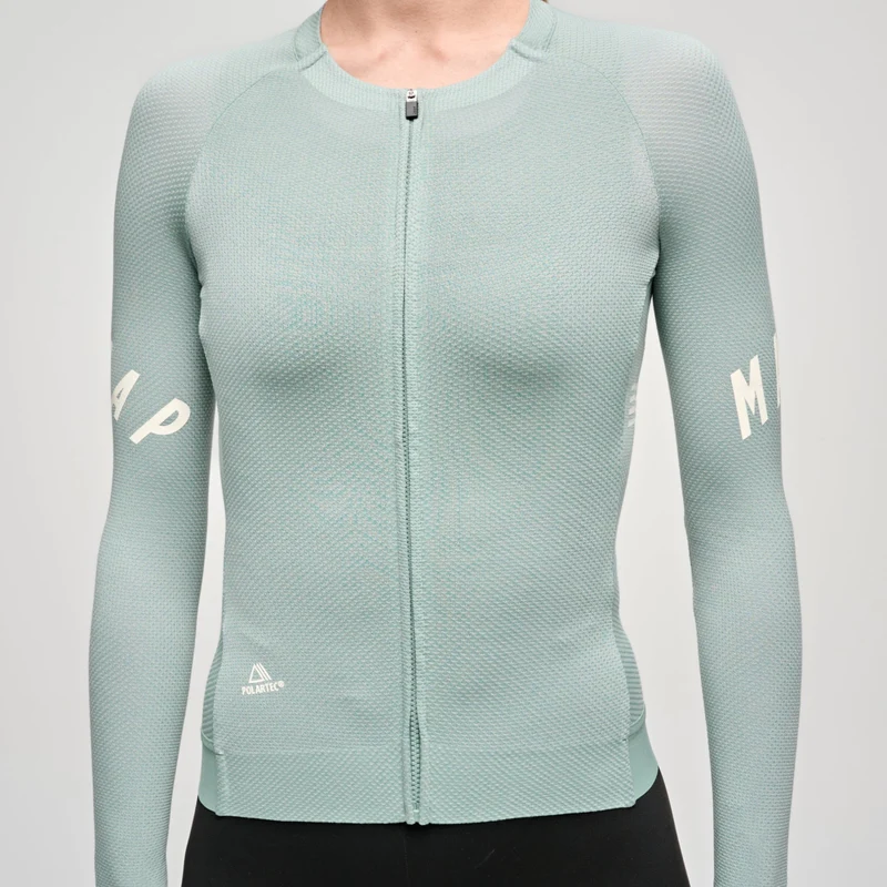 Maglia donna maniche lunghe Maap Aeon - Verde
