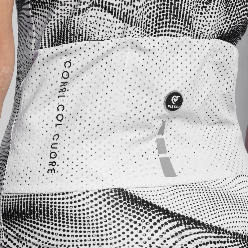 Maglia donna Pissei Sanremo - Bianco nero