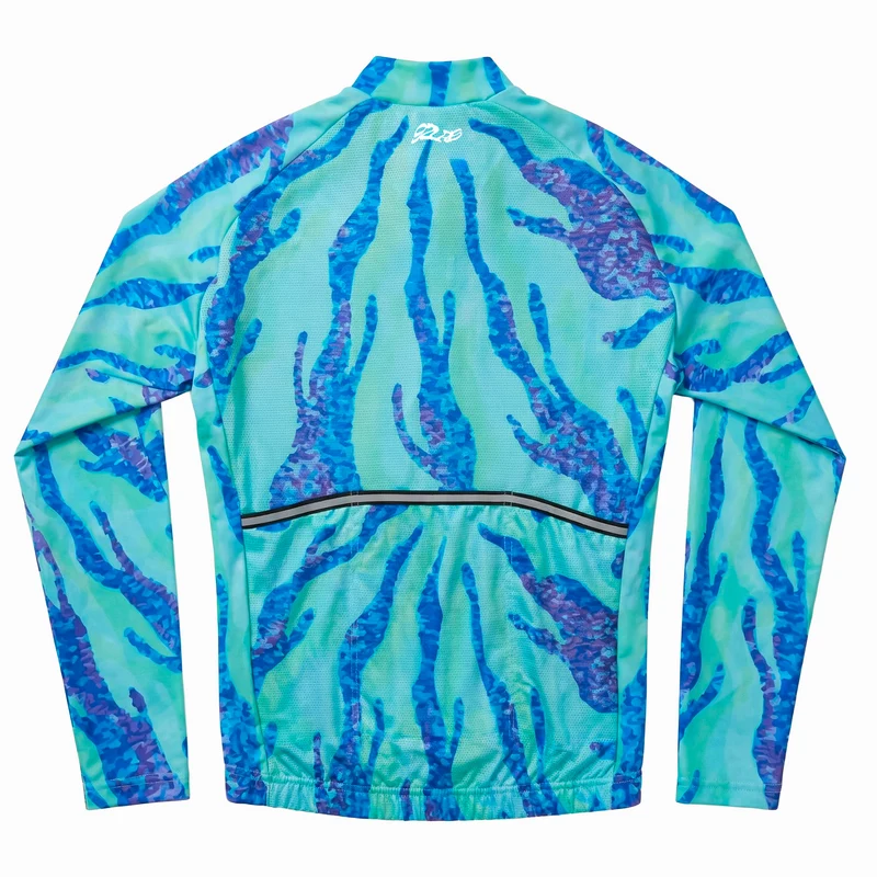 Maglia maniche lunghe 92Lab Factory Flame - Azzurro