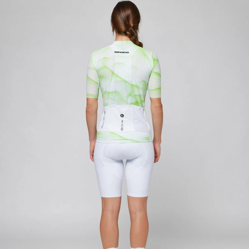 Maglia donna Pissei Sanremo - Bianco verde