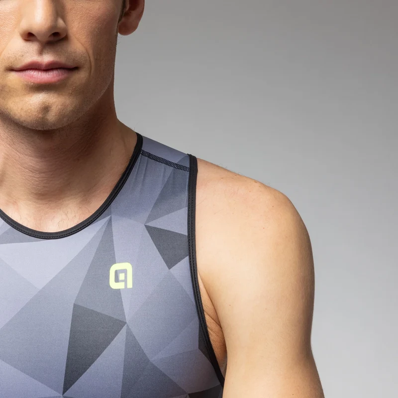 Body senza maniche Ale Tri Triple - Grigio