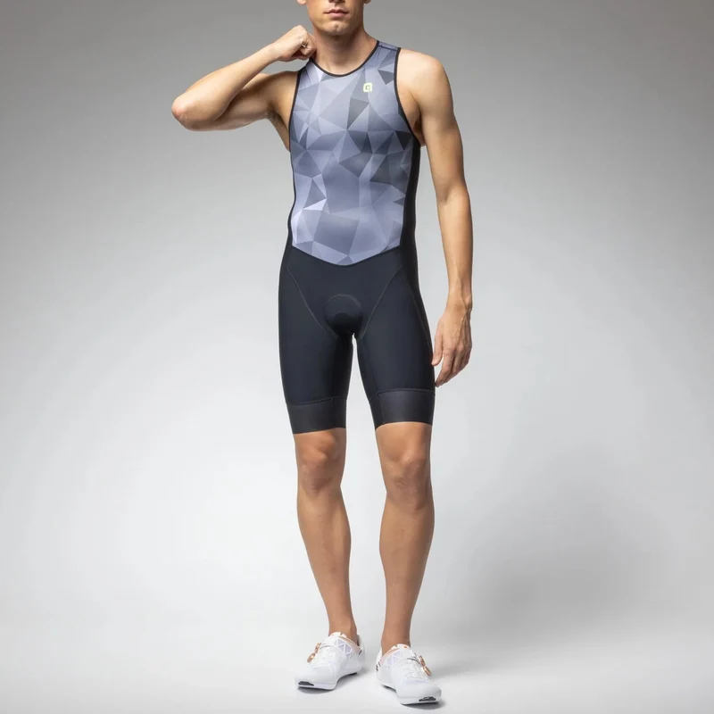 Body senza maniche Ale Tri Triple - Grigio