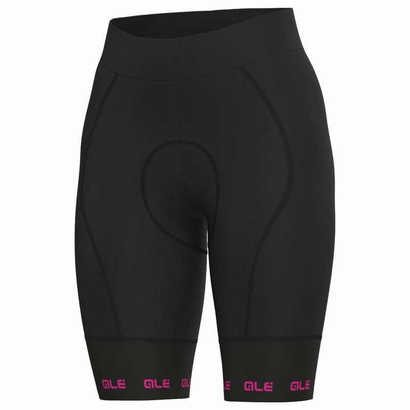 Pantaloncini donna Ale PR-E Strada 2.0 - Nero fucsia