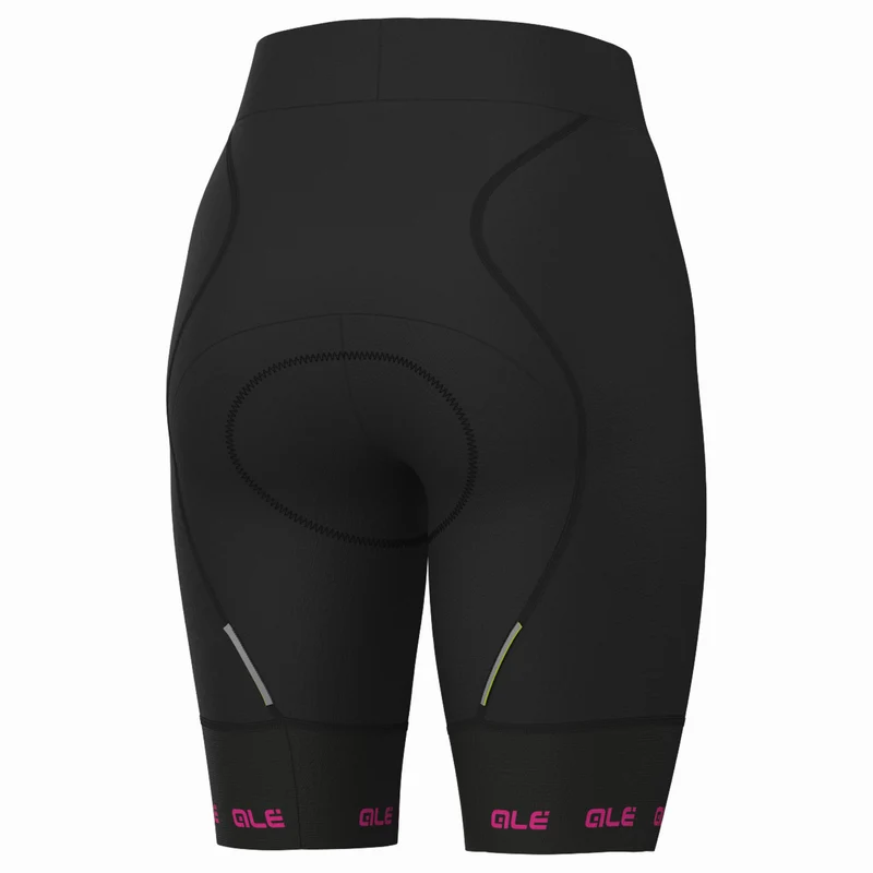 Pantaloncini donna Ale PR-E Strada 2.0 - Nero fucsia