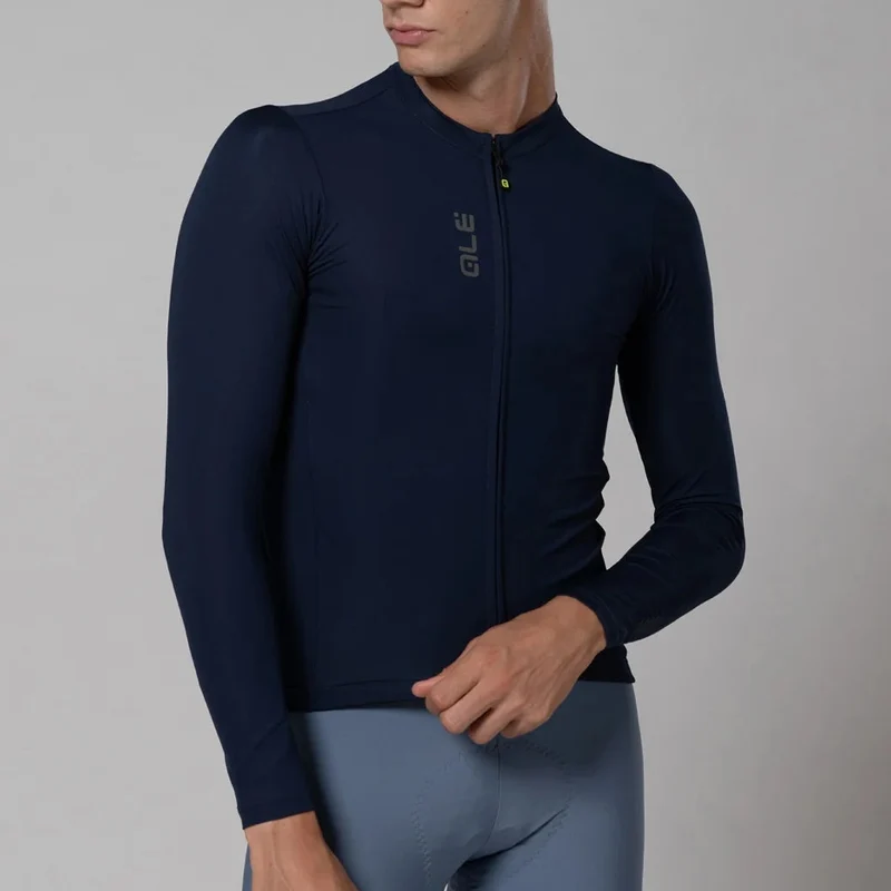 Maglia maniche lunghe Ale Pragma Color Block - Blu