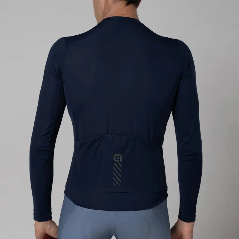 Maglia maniche lunghe Ale Pragma Color Block - Blu