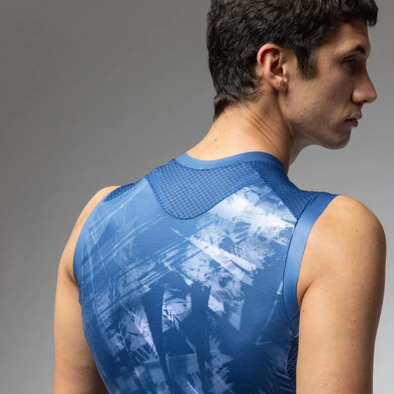 Maglia senza maniche Ale PR-E Mirror - Blu