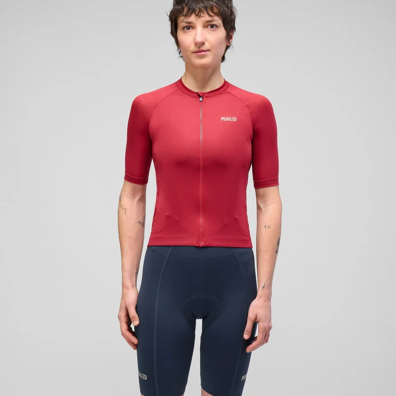 Maglia donna Pedaled Element Mesh - Rosso