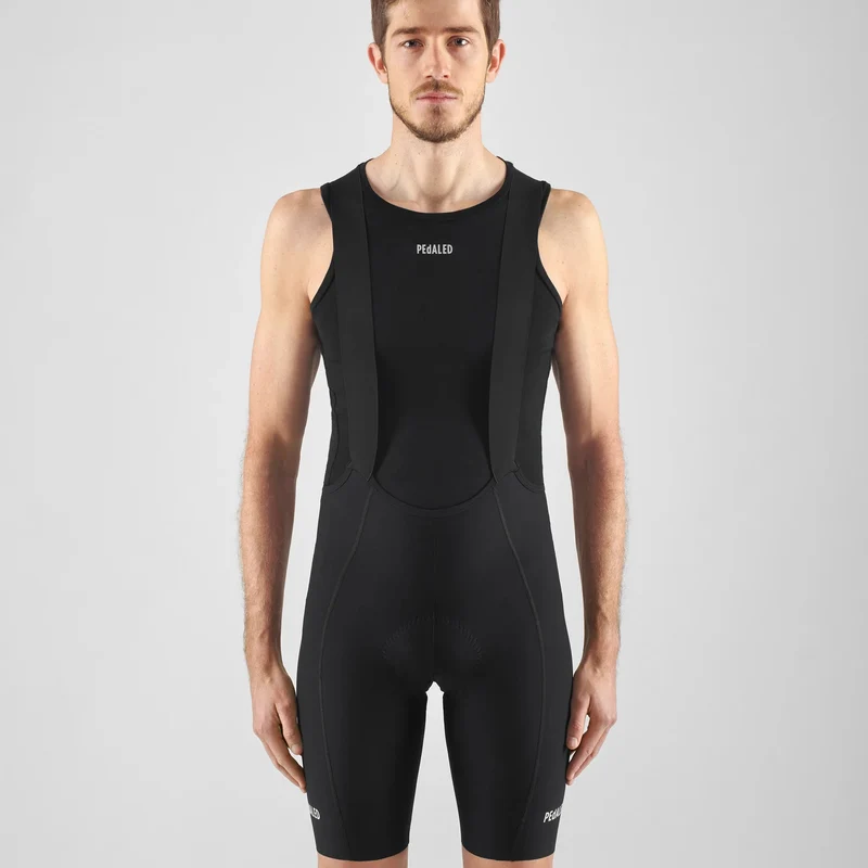 Maglia intima senza maniche Pedaled Element Merino - Nero