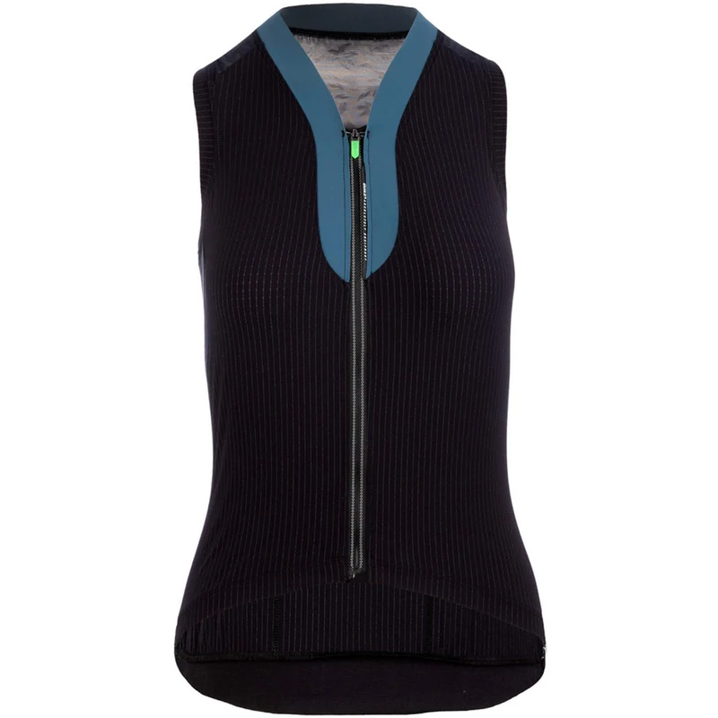Maglia donna senza maniche Q36.5 L1 Lady Pinstripe - Nero
