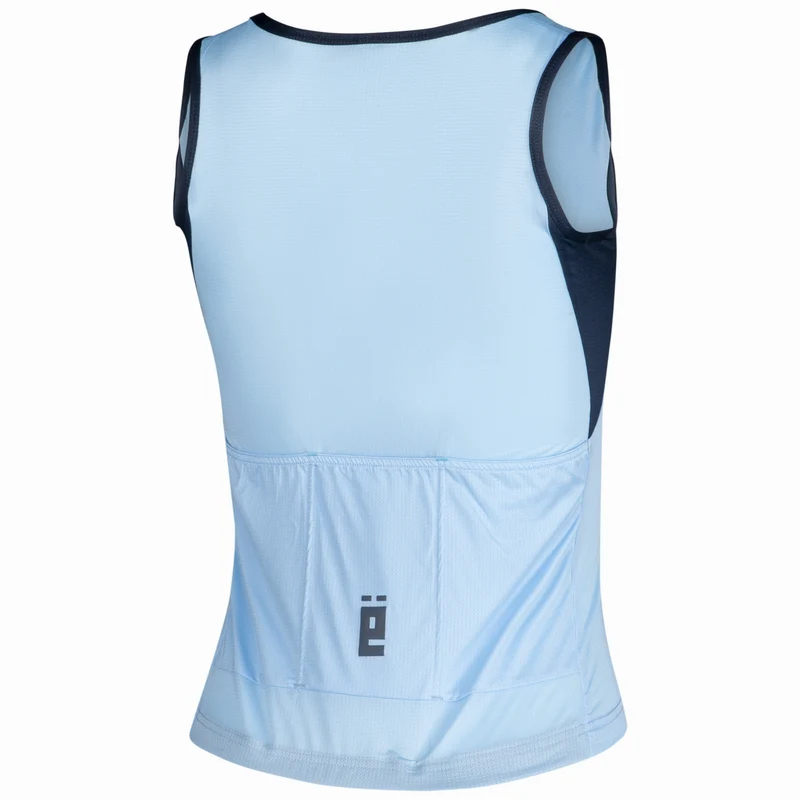 Maglia donna senza maniche Jëuf Train - Azzurro