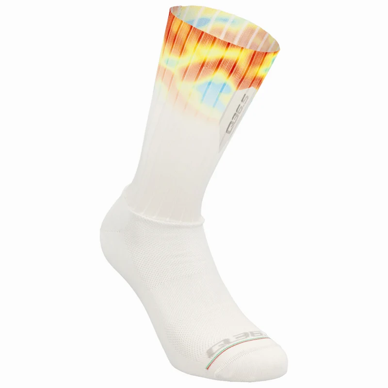 Calze Q36.5 Dottore Aero Weathermap - Bianco