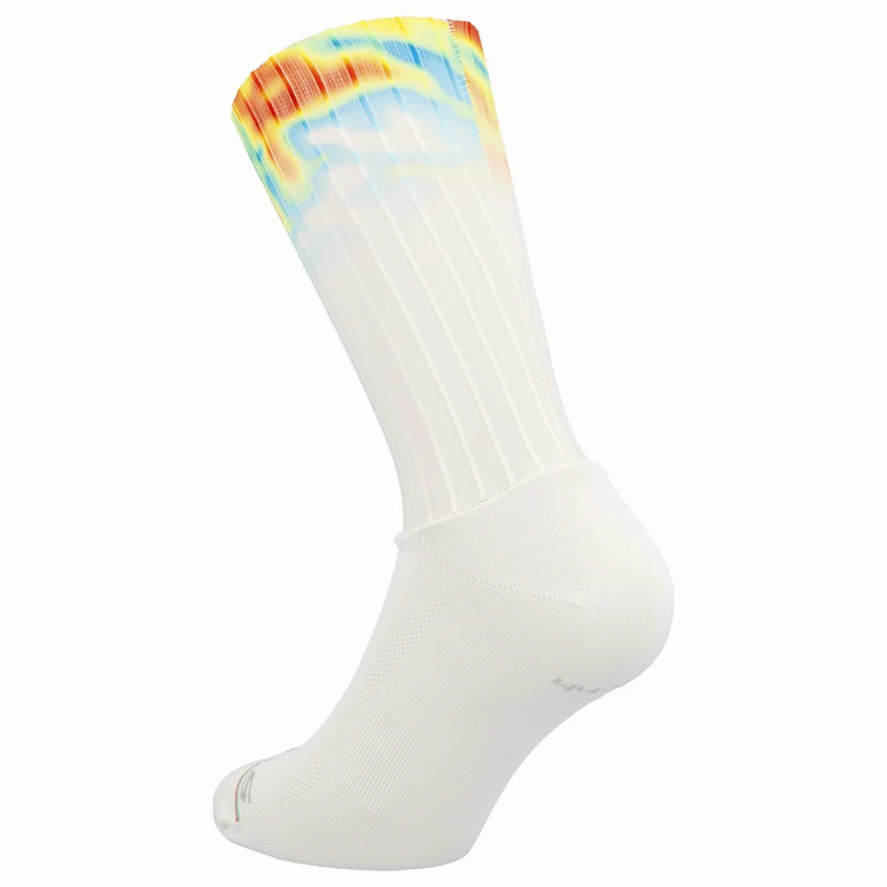 Calze Q36.5 Dottore Aero Weathermap - Bianco