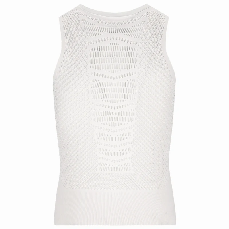 Maglia intima senza maniche Q36.5 Zero Mesh - Bianco