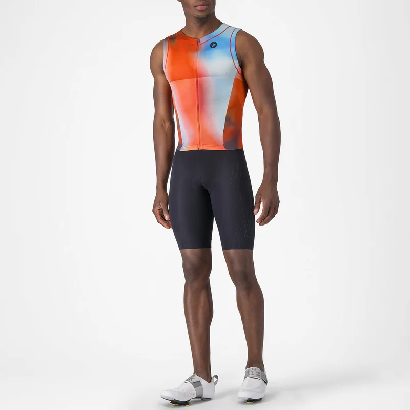 Body senza maniche Castelli Free Sanremo 3 Suit - Arancio