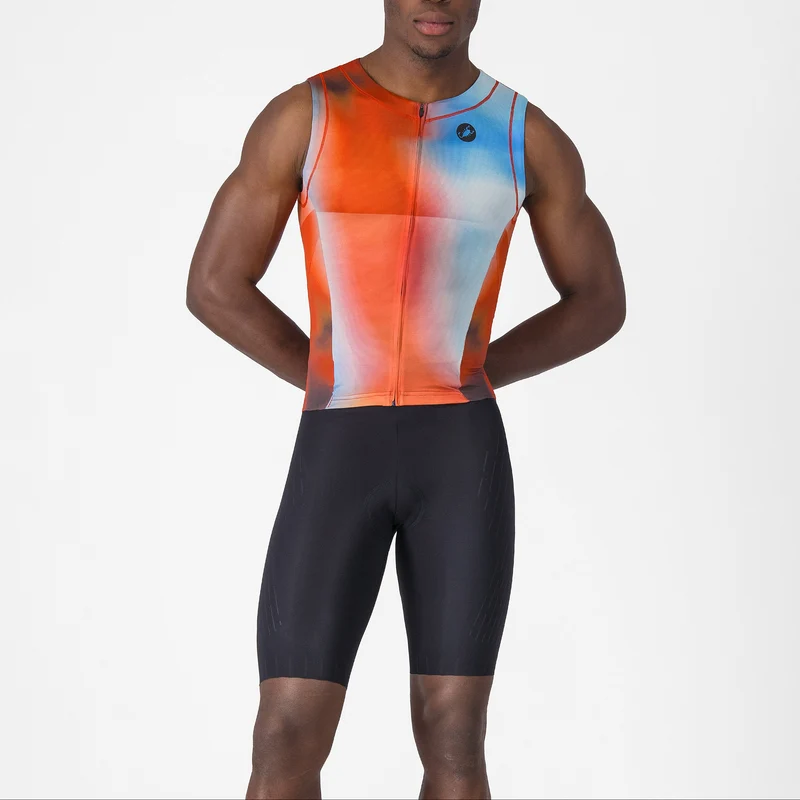 Body senza maniche Castelli Free Sanremo 3 Suit - Arancio