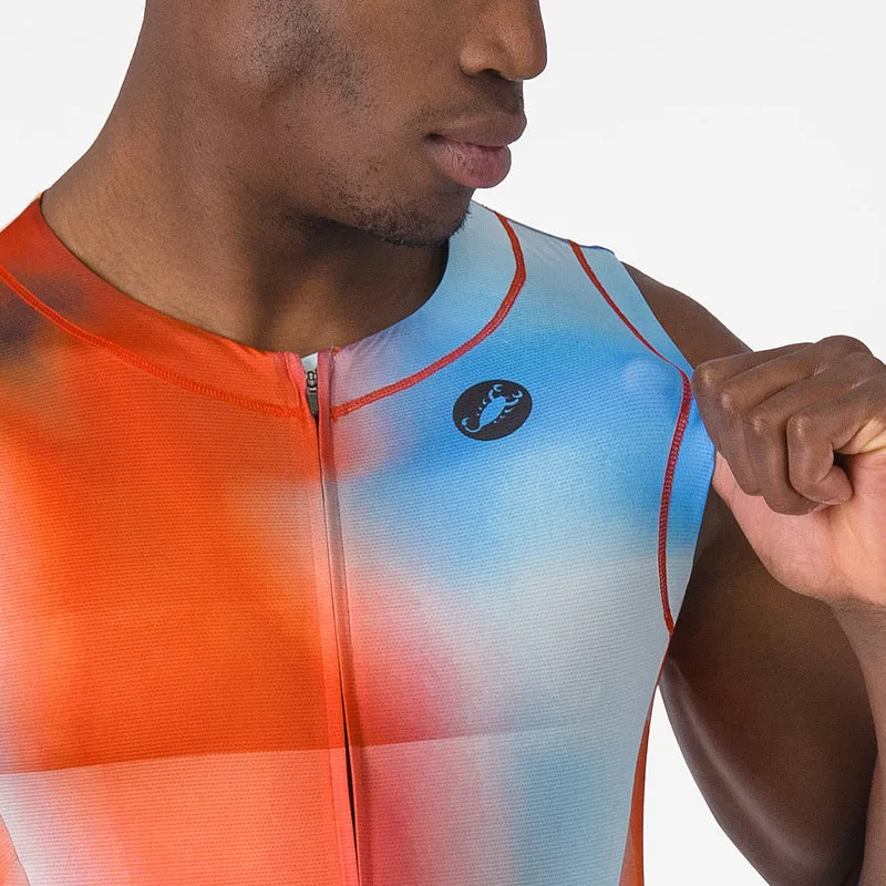 Body senza maniche Castelli Free Sanremo 3 Suit - Arancio
