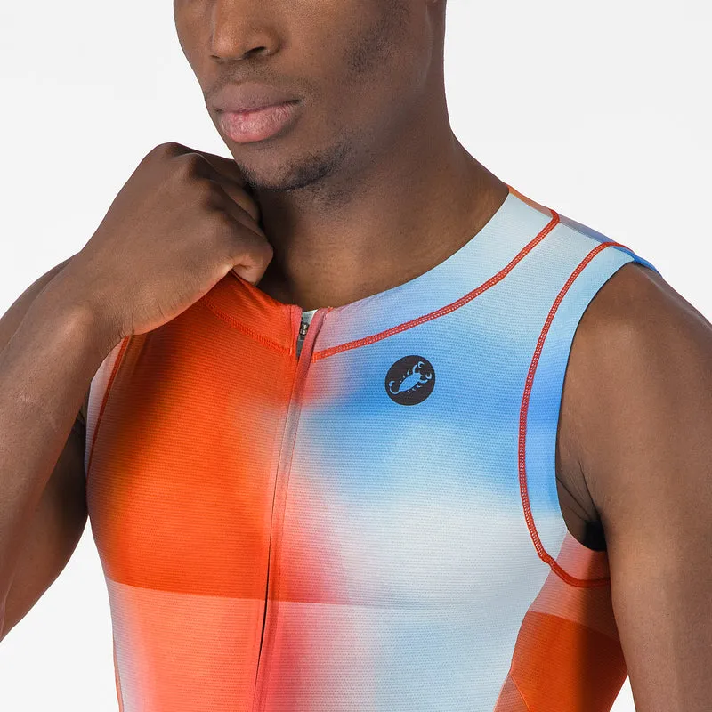 Body senza maniche Castelli Free Sanremo 3 Suit - Arancio