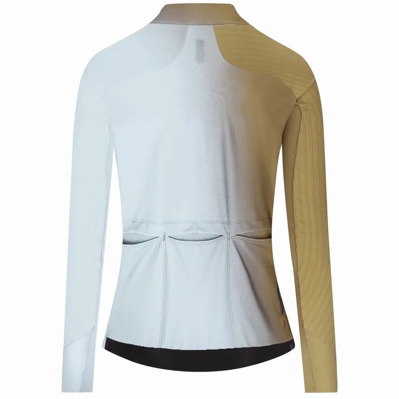Maglia donna maniche lunghe Q36.5 Gregarius Hybrid Big Fade - Verde