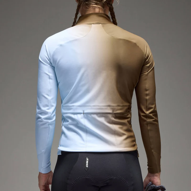 Maglia donna maniche lunghe Q36.5 Gregarius Hybrid Big Fade - Verde