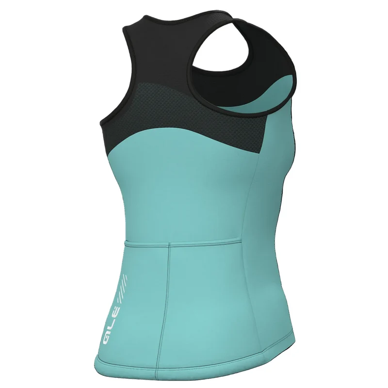 Top donna Ale Pragma Color Block - Verde acqua