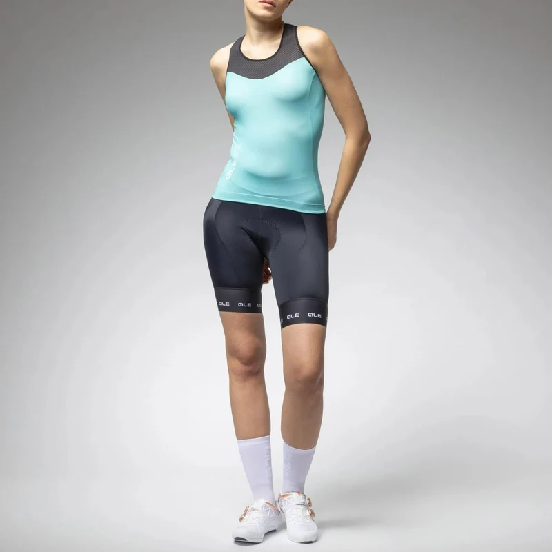 Top donna Ale Pragma Color Block - Verde acqua