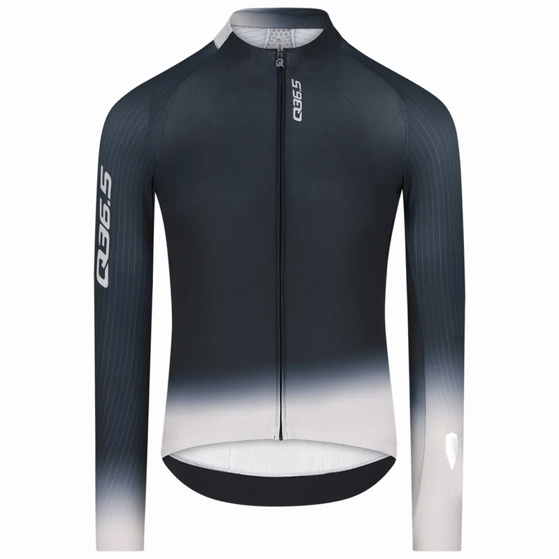 Maglia maniche lunghe Q36.5 Gregarius Hybrid Light Collar Fade - Nero
