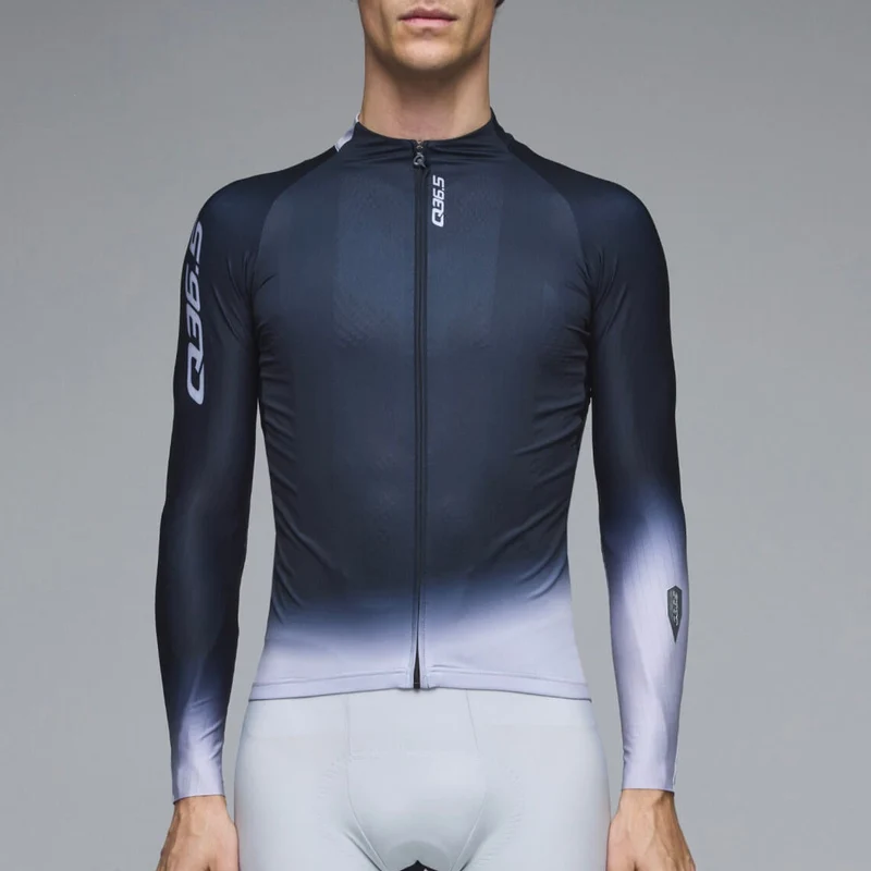 Maglia maniche lunghe Q36.5 Gregarius Hybrid Light Collar Fade - Nero