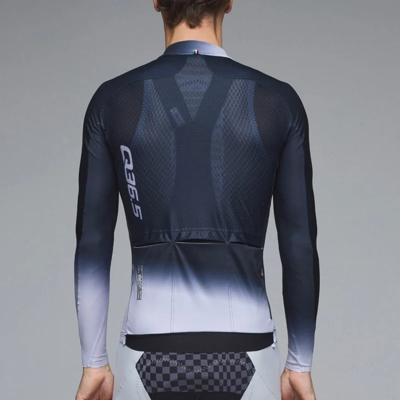 Maglia maniche lunghe Q36.5 Gregarius Hybrid Light Collar Fade - Nero