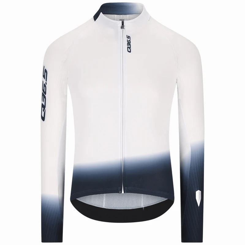 Maglia maniche lunghe Q36.5 Gregarius Hybrid Light Collar Fade - Bianco