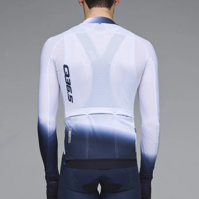 Maglia maniche lunghe Q36.5 Gregarius Hybrid Light Collar Fade - Bianco