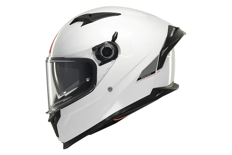 MT BRAKER SV SOLID A0 INTEGRALE CASCHI DI MOTO BIANCO PERLA LUCIDA