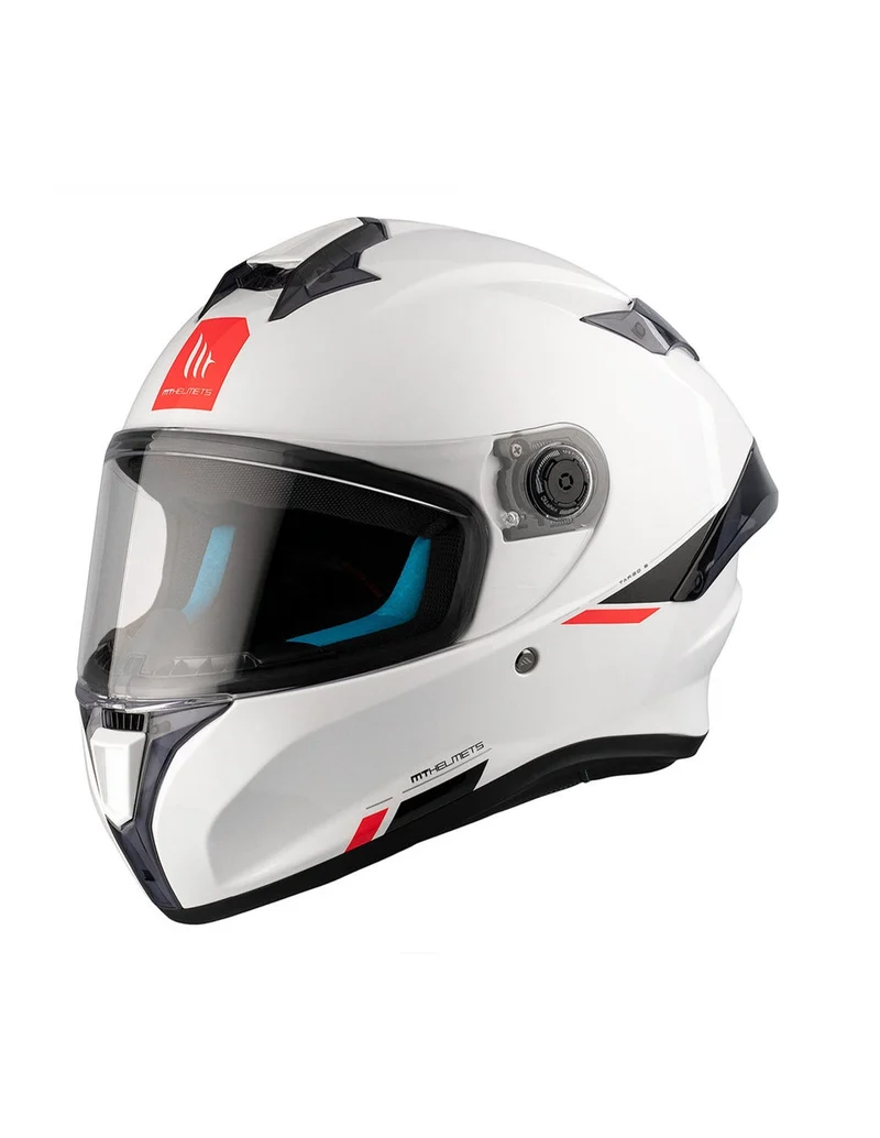 MT TARGO S SOLID UNISEX SPORTIVO A0 INTEGRALE CASCHI DI MOTO BIANCO PERLA