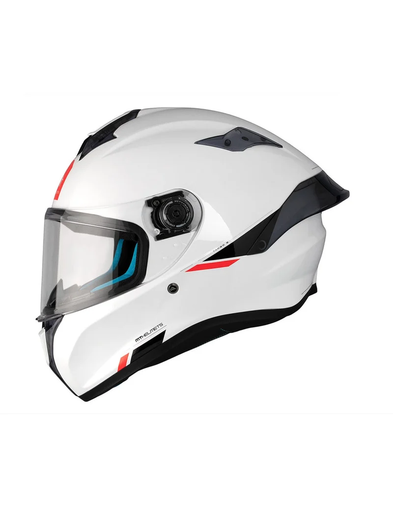MT TARGO S SOLID UNISEX SPORTIVO A0 INTEGRALE CASCHI DI MOTO BIANCO PERLA