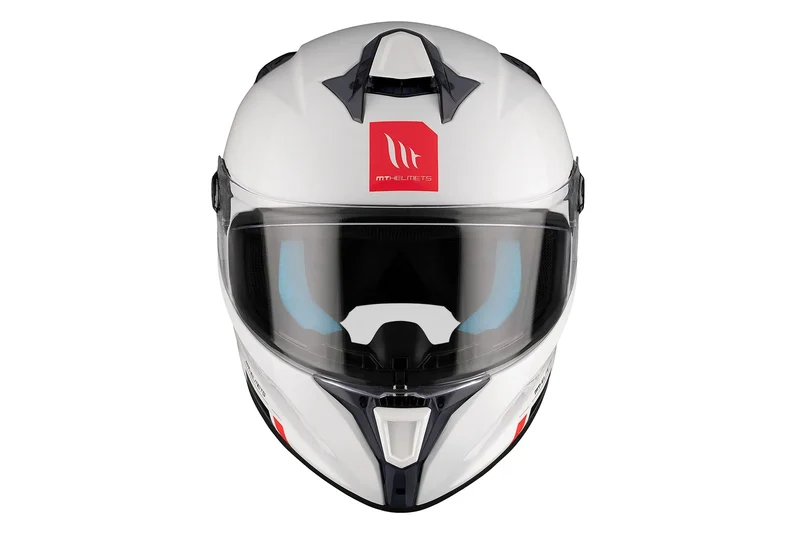 MT TARGO S SOLID UNISEX SPORTIVO A0 INTEGRALE CASCHI DI MOTO BIANCO PERLA