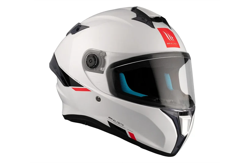 MT TARGO S SOLID UNISEX SPORTIVO A0 INTEGRALE CASCHI DI MOTO BIANCO PERLA